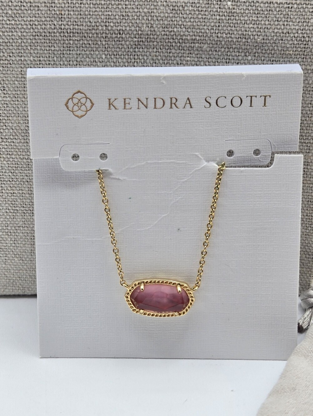 KENDRA SCOTT NWT Elisa Pendant 14K Over Brass Necklace